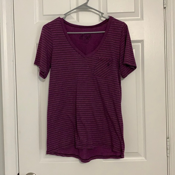 Purple stripe volcom stone shirt - Picture 1 of 4
